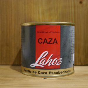 lata perdiz escabechada de caza lahoz